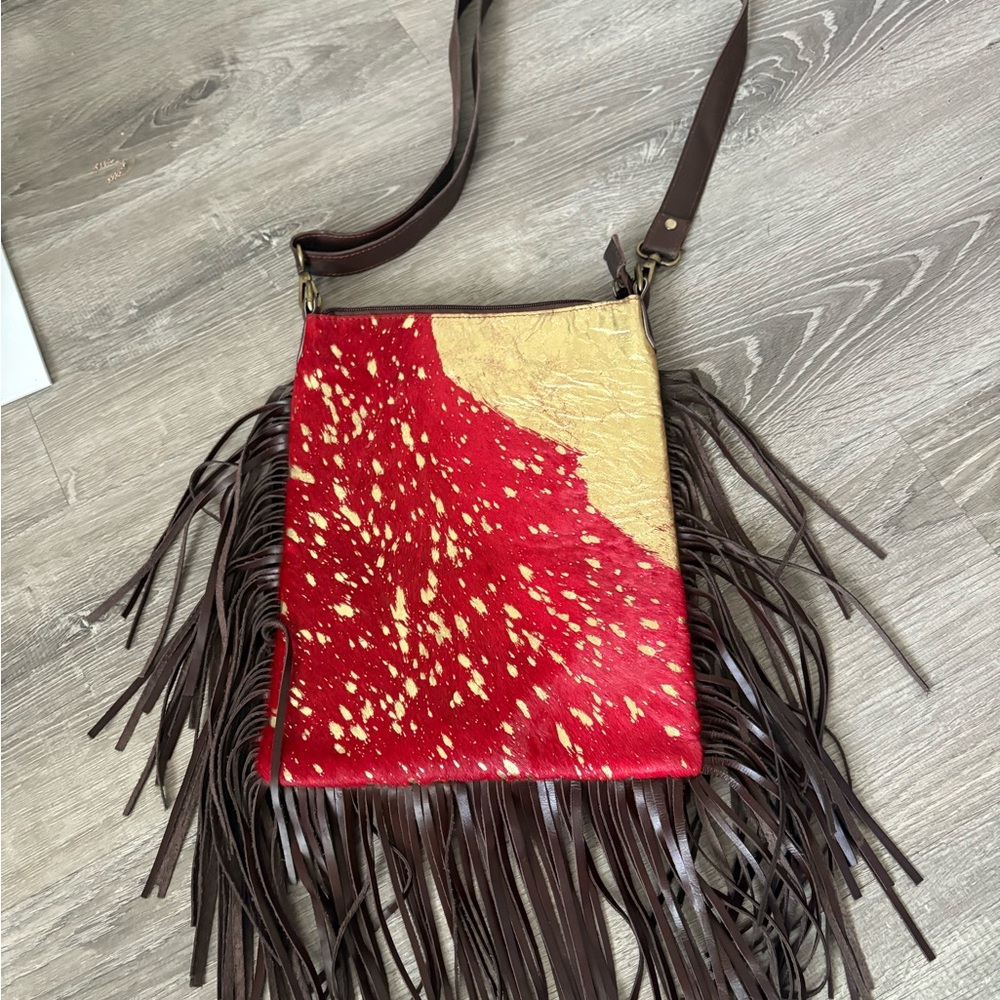 Crazy Heifer HOH Handmade Leather Crossbody purse